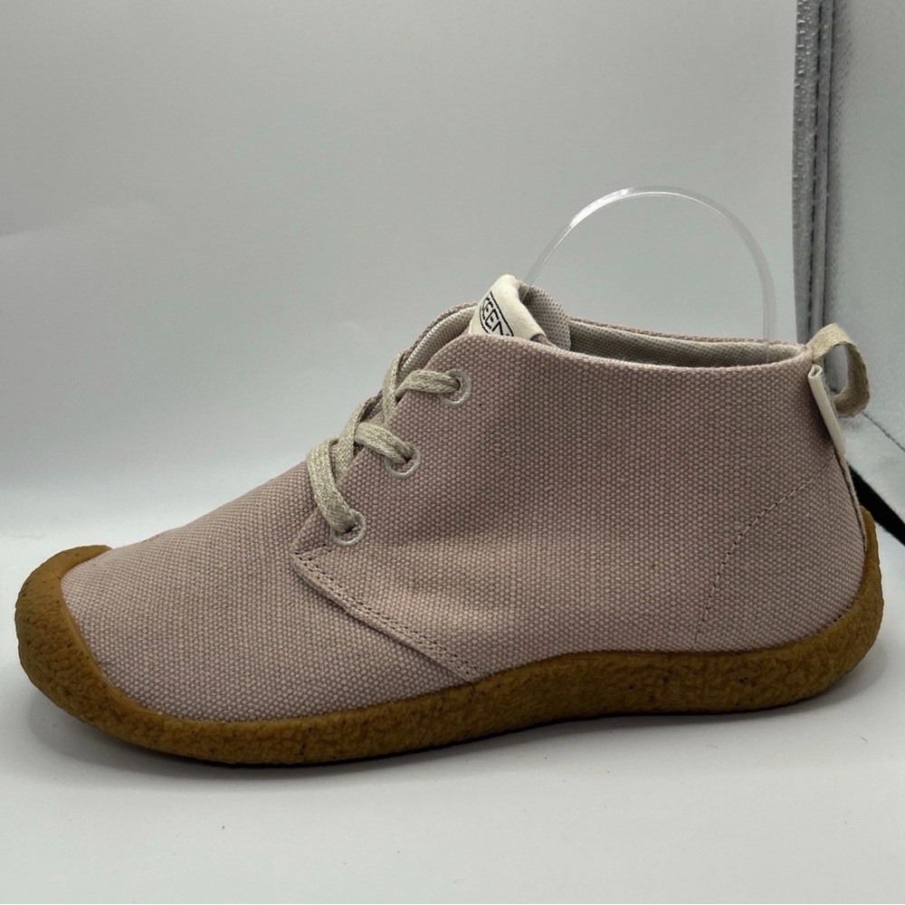 Keen Mosey Chukka Boots Women’s 8 Rose Pink Fawn Birch Canvas Moc Toe NEW - Picture 5 of 16